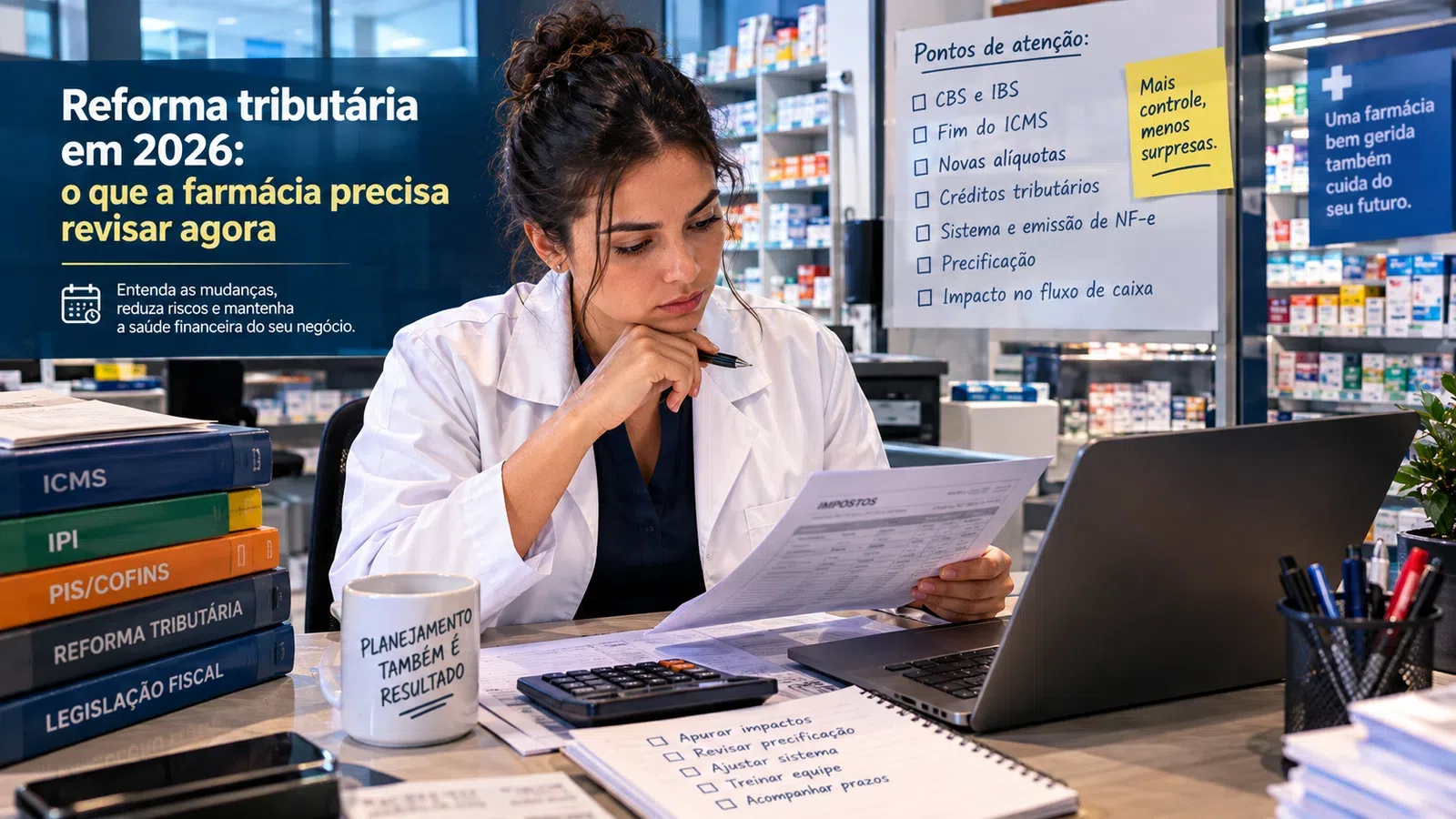 Reforma tributária em 2026: o que a farmácia precisa revisar agora