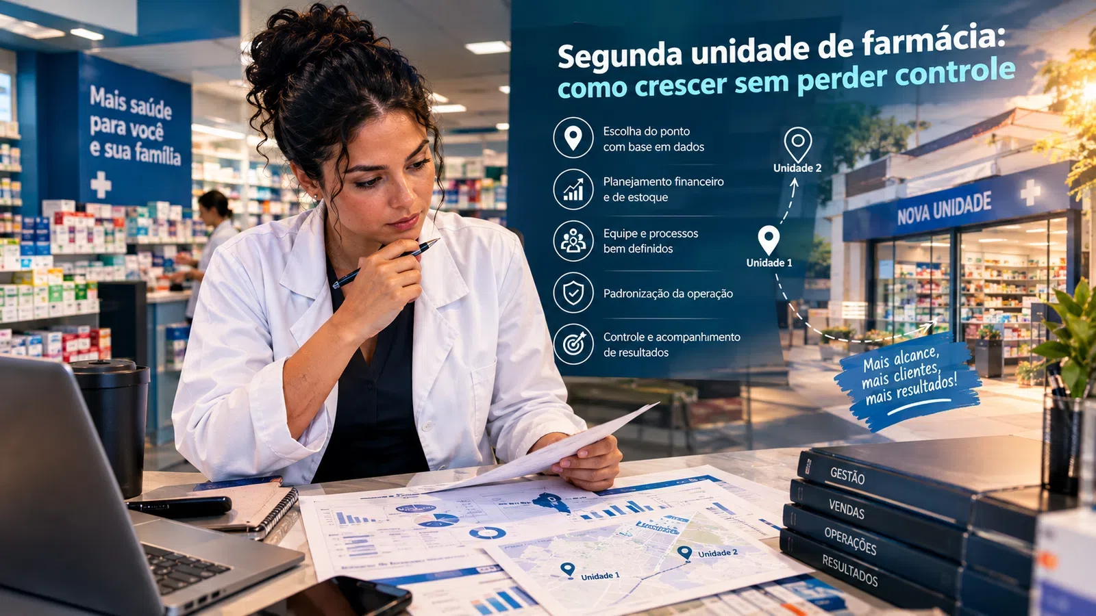 Segunda unidade de farmácia: como crescer sem perder controle
